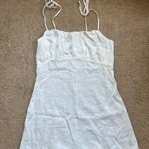 White Linen Sundress